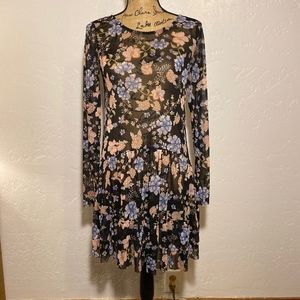 Banjara sheer, peplum hem dress, size medium